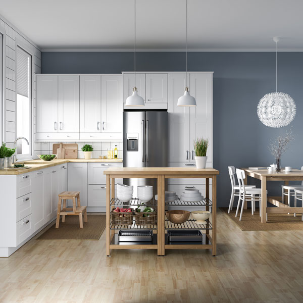 kitchen with vinyl flooring